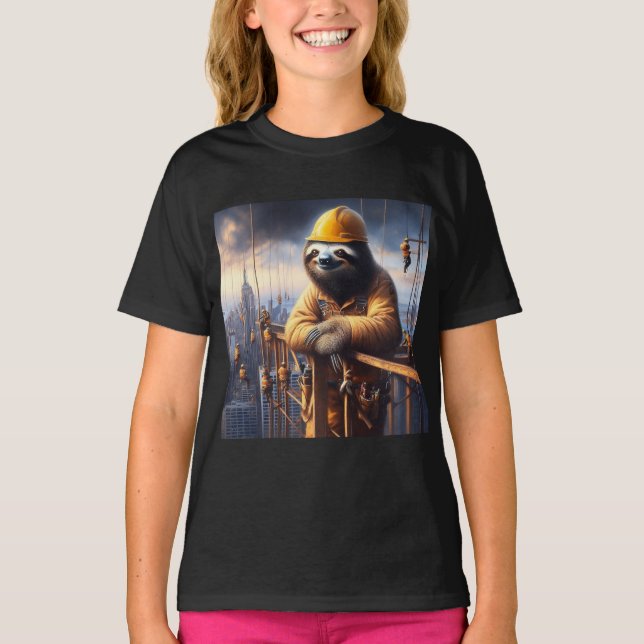 T-shirt Sloth Working the High Steel (Devant)
