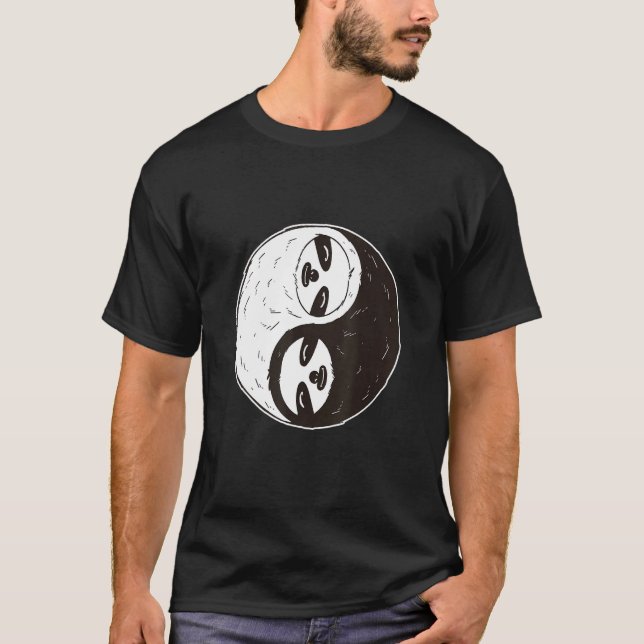 T-shirt Sloth Yin Yang (Devant)