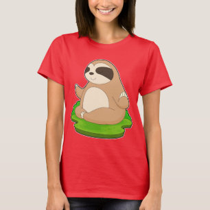 T-shirt Sloth Yoga Fitness Méditation