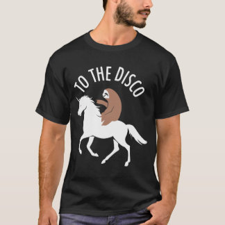 T-shirt Slotho la licorne disco vintage rétro