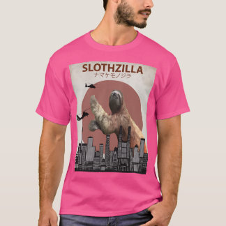 T-shirt Slothzilla Sloth Giant Monster Parodie