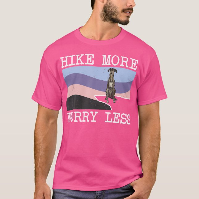 T-shirt Sloughi Randonnée Plus Inquiète Moins Graphique Ra (Devant)