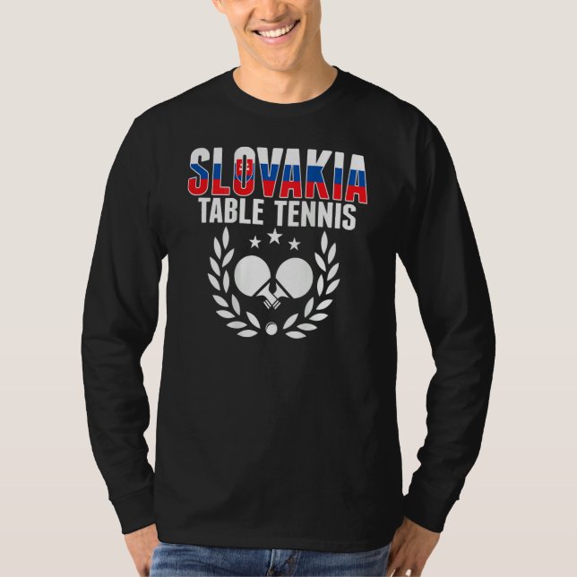 T-shirt Slovakia Ping Pong   Slovak Table Tennis Team Supp (Devant)