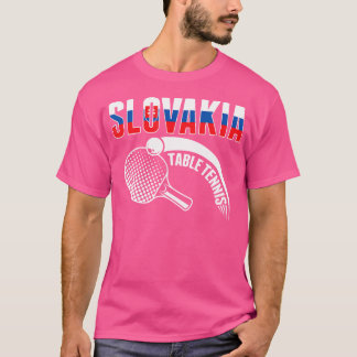 T-shirt Slovaque Amateurs de tennis de table - Soutien Pin