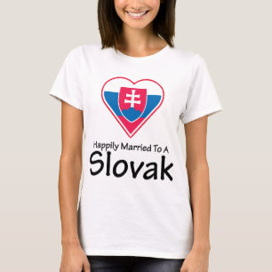T-shirt Slovaque heureusement marié