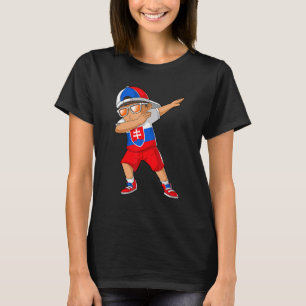 T-shirt Slovaques Garçon Dabbing Danse Slovaquie Racines P