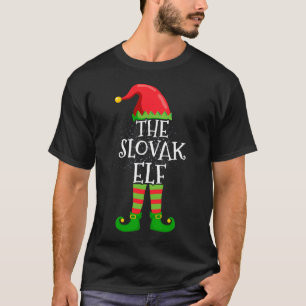 T-shirt Slovaquie Elf Famille Correspondant Groupe de Noël