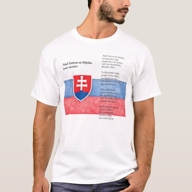 T-shirt Slovaquie - Nad Tatrou sa blýska (Devant)