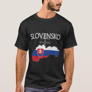T-shirt Slovaquie Slovénie Slovaquie République slovaque S