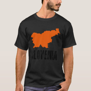 T-shirt Slovénie Accueil Etat J'aime Vintage