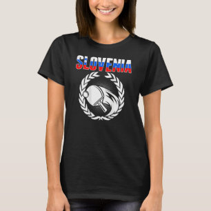 T-shirt Slovénie Ping Pong slovène Table Tennis Support
