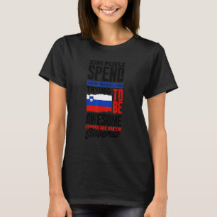 T-shirt Slovénie Slovène Drapeau de la Slovénie Citation D