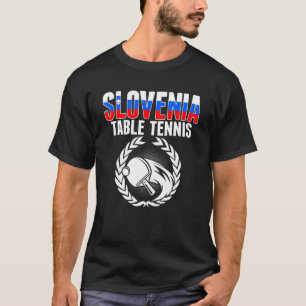 T-shirt Slovénie Tennis de table Slovène Ping Pong Support