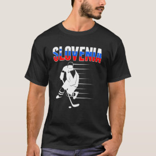 T-shirt Slovénie Ventilateurs De Hockey Sur Glace