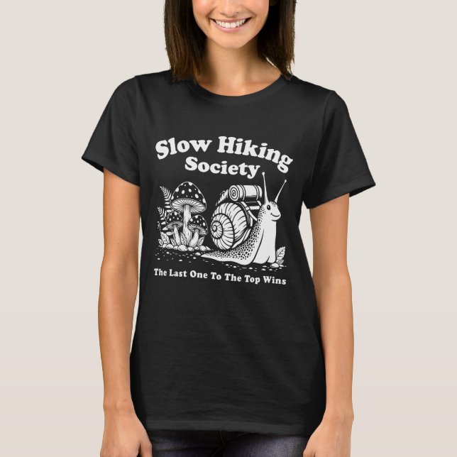 T-shirt Slow Hiking Society (Devant)