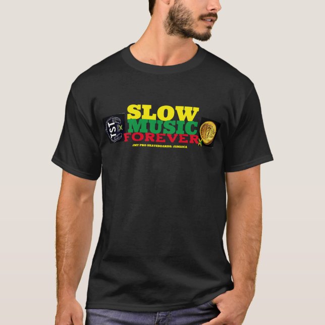 T-Shirt SLOW MUSIC FOREVER (Devant)