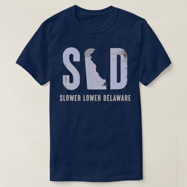 T-shirt Slower Lower Delaware  (Design devant)