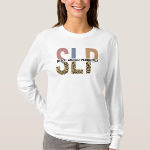 T-shirt SLP Discours Pathologiste Typographie Empreinte de