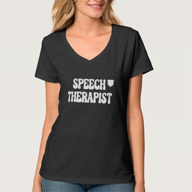 T-shirt SLP Language Therapy Therapist Mental Health Speec (Devant)