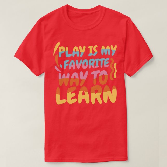 T-shirt SLP Play est ma méthode préférée pour apprendre 1 (Design devant)