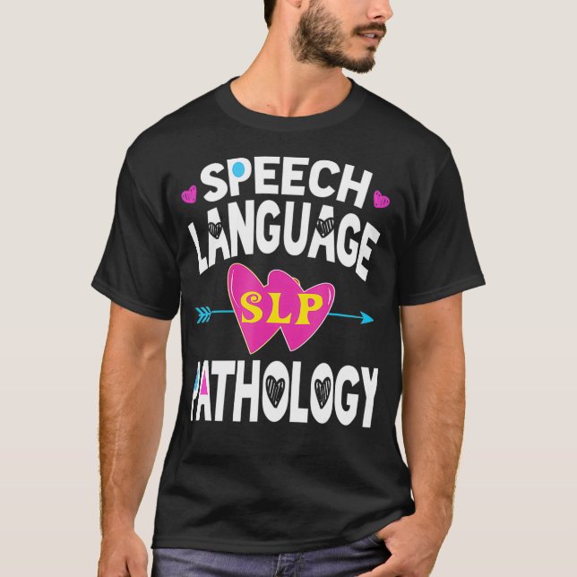 T-shirt SLP s Voix Langue Pathologiste don Voix Chemin (Devant)