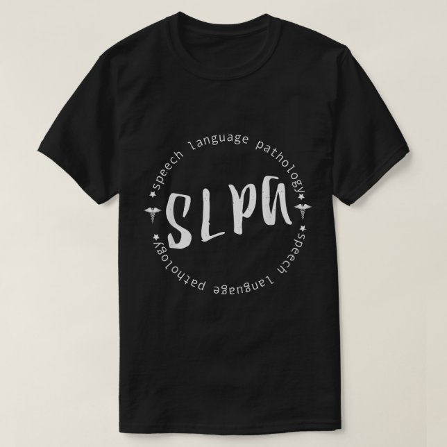 T-shirt SLPA Shirt Speech Language Pathology (Design devant)