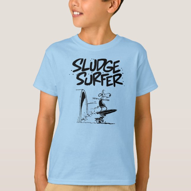 T-shirt Sluge Surfer Rat Young Surfer (Devant)
