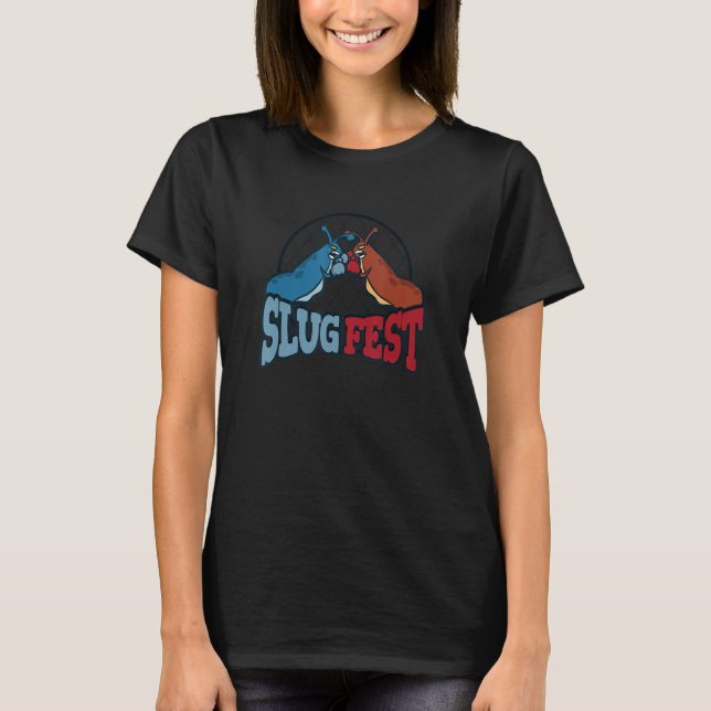 T-shirt Slugfest Boxe Gastropodes Mème (Devant)