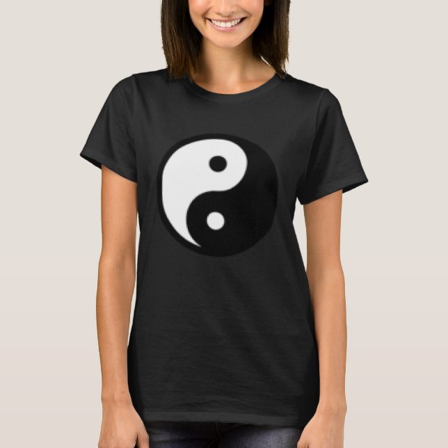 T-shirt Small Yin Yang, Tai chi, Qi gong, polarity, dualit (Devant)