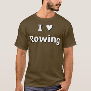 T-shirt SMandH 1131 I Love Heart Rowing