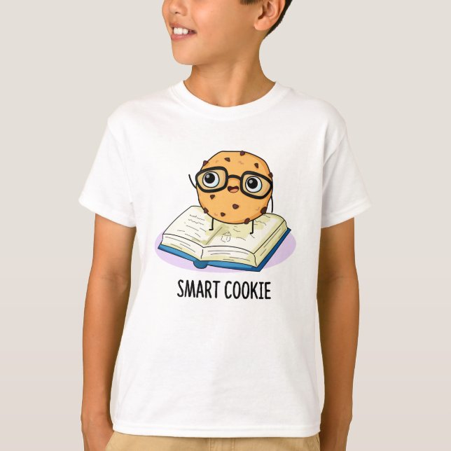 T-shirt Smart Cookie Funny Snack Pun (Devant)
