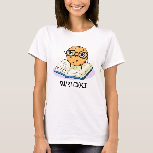 T-shirt Smart Cookie Funny Snack Pun (Devant)