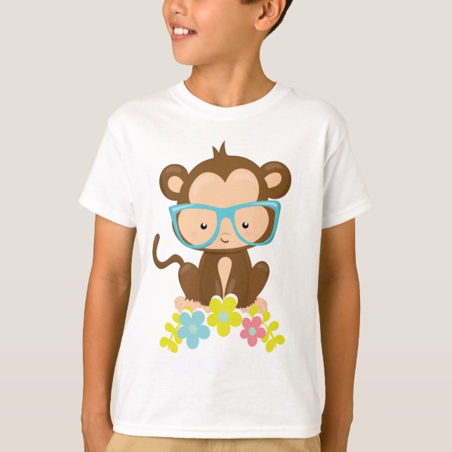 T-shirt Smart Monkey Kids' Hanes TAGLESS® (Devant)