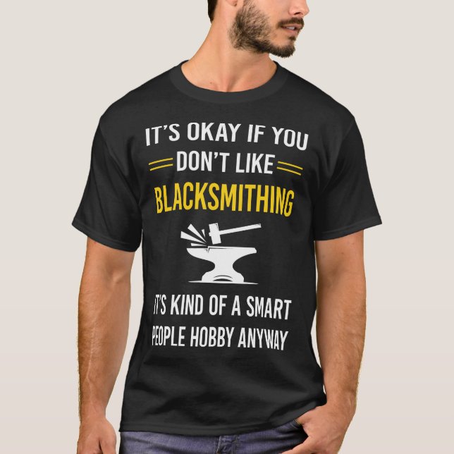 T-shirt Smart People Blacksmier Blacksmith (Devant)