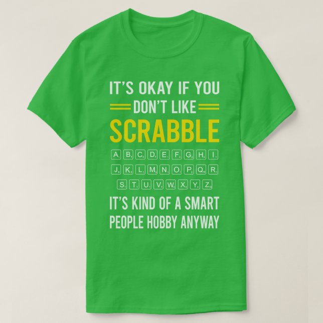T-shirt Smart People Hobby Scrabe (Design devant)