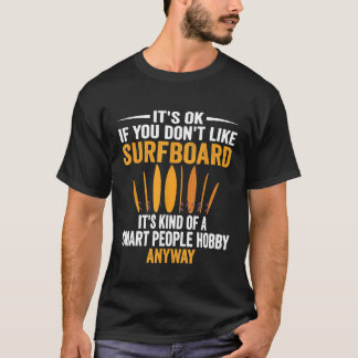 T-shirt Smart People Hobby Surfboard Funky Longboard Surf