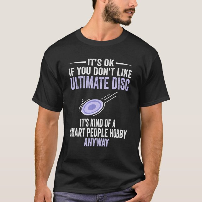 T-shirt Smart People Hobby Ultimate Disk Ultimate Frisbee (Devant)