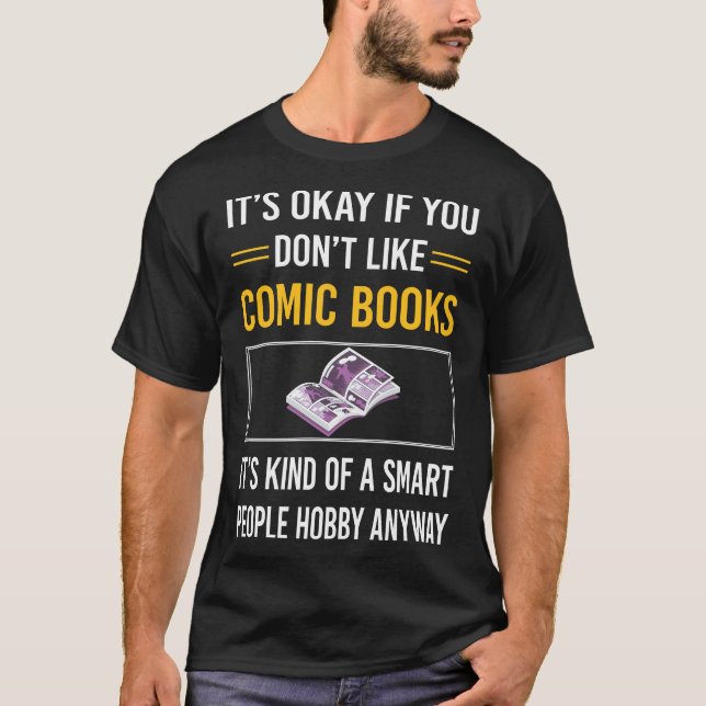 T-shirt Smart People Livres BD (Devant)