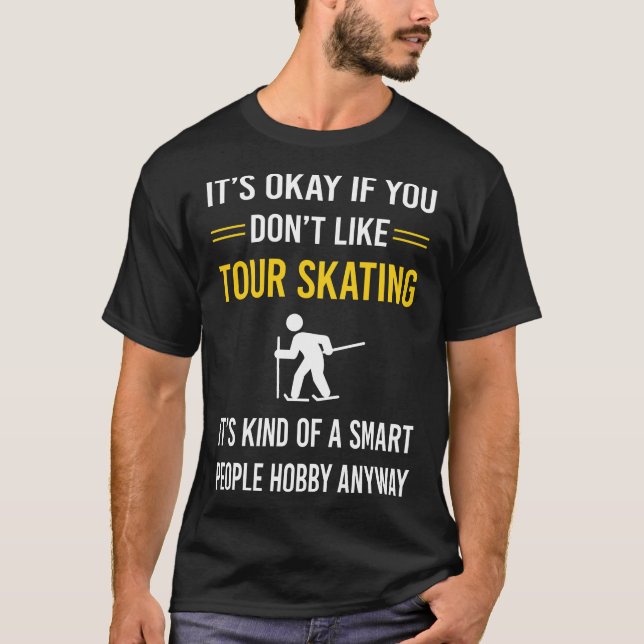 T-shirt Smart People Patinage (Devant)
