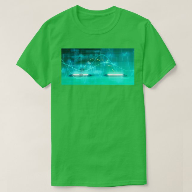 T-shirt Smart Phone Banking Online comme un concept Fintec (Design devant)