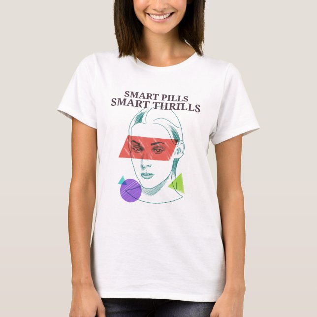 T-shirt Smart Pills Smart Thrills Compétences cognitives (Devant)