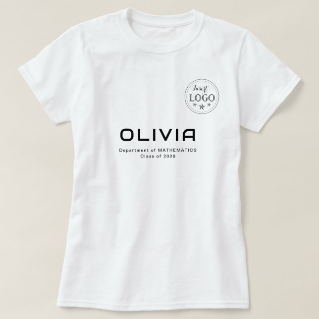 T-shirt Smart Style Academic Tee with Informative Print (Design devant)