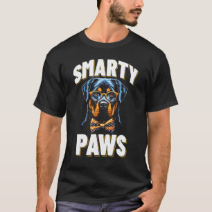 T-shirt Smarty Paks Rottweiler Chien portant des lunettes