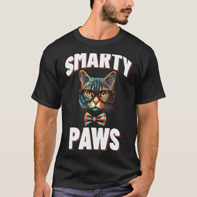 T-shirt Smarty Pants Lunettes de Chat (Devant)