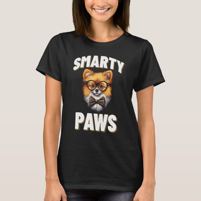 T-shirt Smarty Paws Pomeranian (Devant)