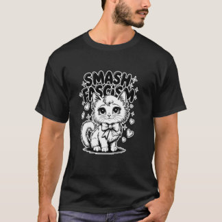 T-shirt Smash Fascism Anti-Fascism Cat Leftist Resistance 