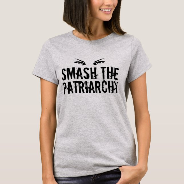 T-shirt Smash the Patriarchy Cool Feminist Women's (Devant)
