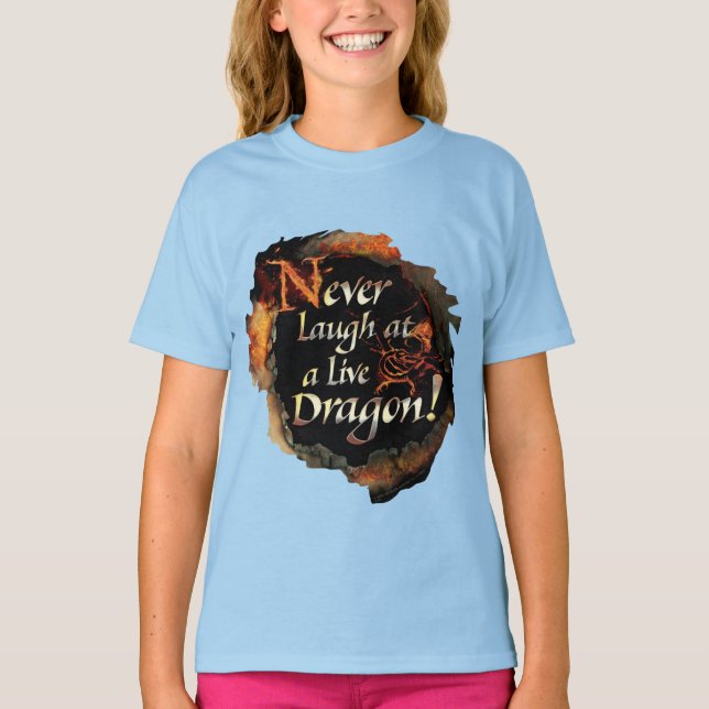 T-shirt SMAUG™ - Graphique de logo pour ne jamais rire (Devant)