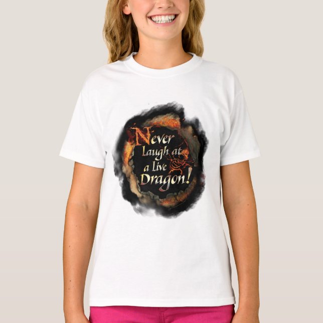 T-shirt SMAUG™ - Graphique de logo pour ne jamais rire (Devant)
