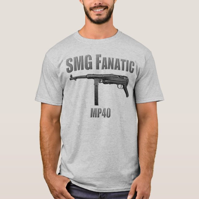 T-shirt SMG MP40 fanatique (Devant)